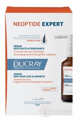 DUCRAY NEOPTIDE EXPERT SÉRUM proti vypadávání a pro růst vlasů 2x50 ml