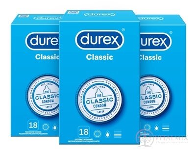 DUREX Classic kondom (2+1) 3x18 ks (54 ks)