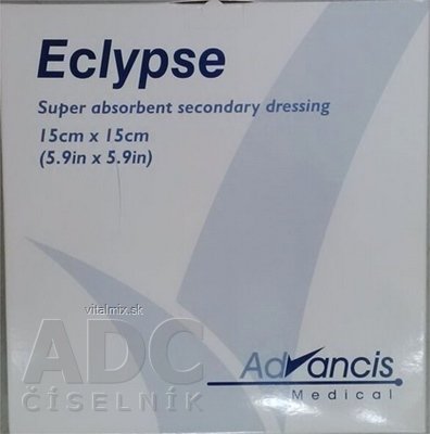 Eclypse krytí na rány superabsorpční 15x15 cm, 1x20 ks