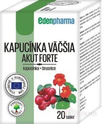 EDENPharma LICHOŘEŘIŠNICE VĚTŠÍ AKUT FORTE tbl 1x20 ks