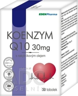 EDENPharma KOENZYM Q10 30 mg cps (s rakytník. Olejem) 1x30 ks