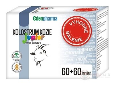 EDENPharma KOLOSTRUM KOZE Junior (Výhodné bal.) tbl 2x60 ks