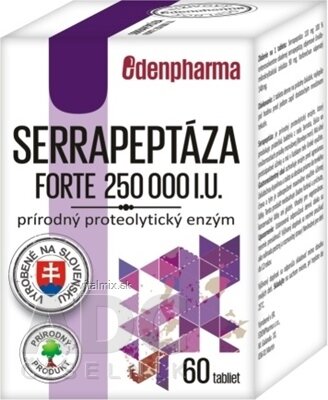 EDENPharma SERRAPEPTÁZA Forte 250 000 IU tbl přírodní enzym 1x60 ks