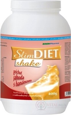 EDENPharma SLIM DIET SHAKE plv (příchuť Jahoda + Banán) 1x400 g