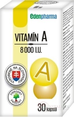 EDENPharma VITAMIN A 8000 IU cps 1x30 ks