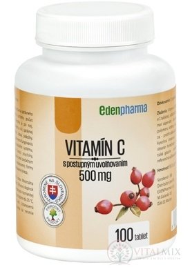 EDENPharma VITAMIN C 500 mg tbl s postupným uvolňováním 1x100 ks