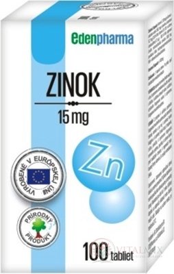 EDENPharma ZINEK 15 mg tbl 1x100 ks
