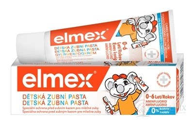 ELMEX DĚTSKÁ ZUBNÍ PASTA do 6 let, s Aminfluorid 1x50 ml
