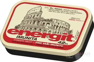 Energit IMUNITA vitamínové tablety s příchutí malina 1x42 ks