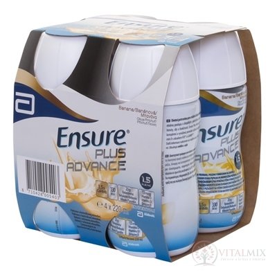 EnSure PLUS ADVANCE banánová příchuť 4x220 ml