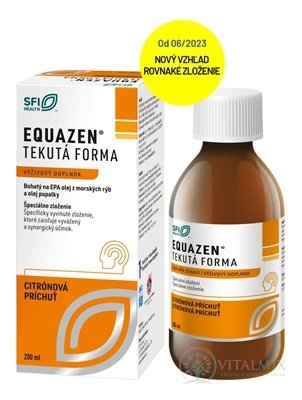 EQUAZEN tekutá forma, citrónová příchuť 1x200 ml