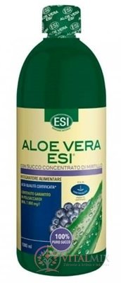 ESI ALOE VERA šťáva s medem a se šťávou z borůvek 1x1000 ml