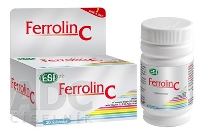ESI FERROLIN C Tobolky (železo + vitamín C) cps 1x30 ks