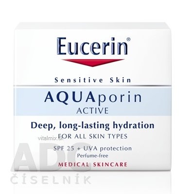 Eucerin AQUAporin ACTIVE Krém s UV ochranou pro citlivou pokožku 1x50 ml