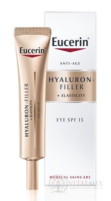 Eucerin HYALURON-FILLER + elasticita oční krém SPF 15, 1x15 ml