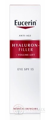 Eucerin HYALURON-FILLER + Volume-Lift Oční krém Anti-Age, SPF 15, 1x15 ml