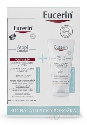 Eucerin Kazeta ATOPI CONTROL Acute krém 40 ml+ krém na ruce 75 ml (Vánoce 2022) 1x1 set