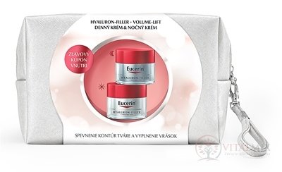 Eucerin Vánoční taštička HYALURON-FILLER + VOLUME-LIFT Denní krém + Noční krém