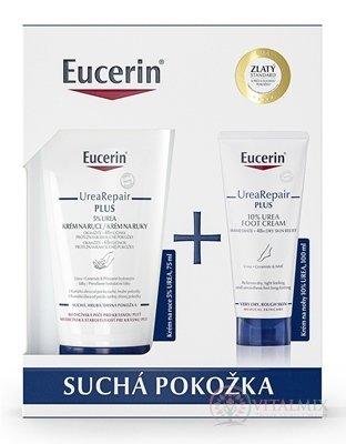 Eucerin Kazeta UreaRepair PLUS suchá pokožka (krém na ruce 75 ml + krém na nohy 100 ml) Vánoce 2022) 1x1 set