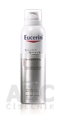 Eucerin MEN SILVER SHAVE gel na holení pro muže 1x150 ml