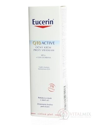Eucerin Q10 ACTIVE oční krém proti vráskám pro citlivou pokožku 1x15 ml
