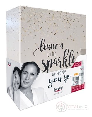 Eucerin Sparkle box HYALURON-FILLER Denní krém proti vráskám SPF30, 50 ml + Hyaluron Sprej hydratační mlha 150 ml zdarma, 1x1 set