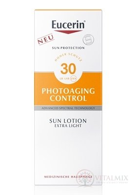Eucerin SUN PHOTOAGING CONTROL SPF 30 mléko extra lehké na opalování 1x150 ml