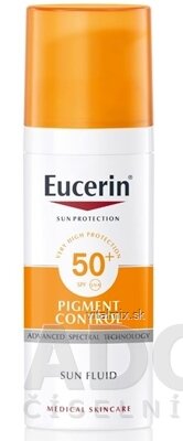 Eucerin SUN PIGMENT CONTROL SPF50 + Emulze na obličej na opalování s depigmentační účinkem 1x50 ml