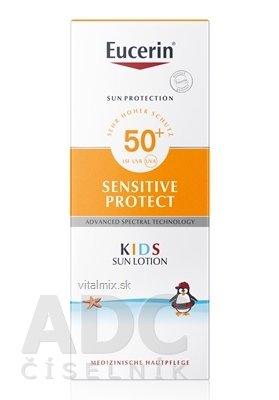 Eucerin SUN SENSITIVE PROTECT SPF50 + dětské mléko na opalování 1x150 ml