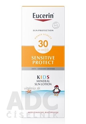 Eucerin SUN SENSITIVE PROTECT SPF 30 dětské mléko na opalování s ochrannými mikropigmenty 1x150 ml