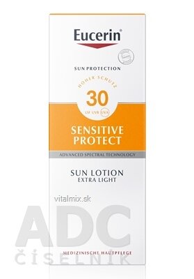 Eucerin SUN SENSITIVE PROTECT SPF 30 mléko extra lehké na opalování 1x150 ml