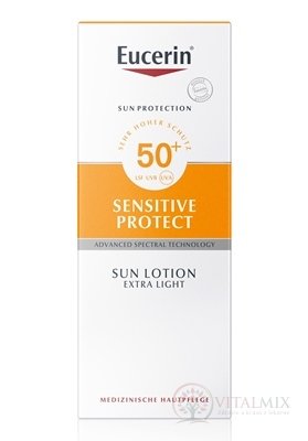 Eucerin SUN SENSITIVE PROTECT SPF 50+ mléko extra lehké na opalování 1x150 ml