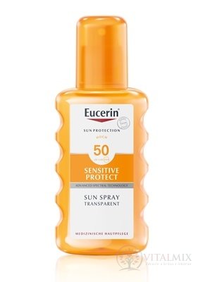 Eucerin SUN SENSITIVE PROTECT SPF 50 sprej transparentní na opalování 1x200 ml