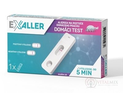 ExAller DOMÁCÍ TEST ALERGIE NA PRACHOVÉ ROZTOČI samodiagnostický test z krve, 1x1 set