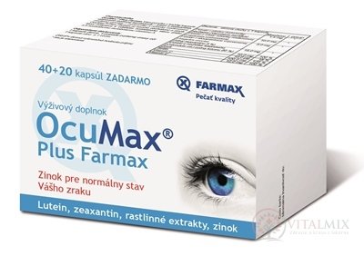 Farmax OcuMax Plus cps 40 + 20 zdarma (60 ks)
