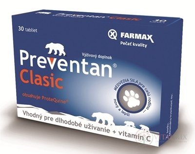 Farmax Preventan Clasic + vitamín C tbl 1x30 ks