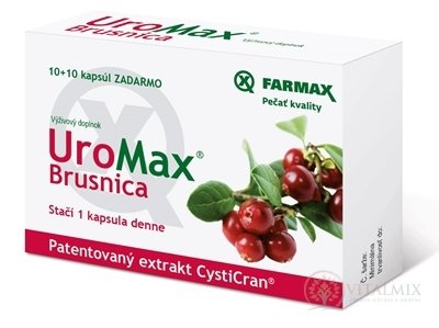 Farmax UroMax Brusinka cps 10 + 10 zdarma (20 ks)