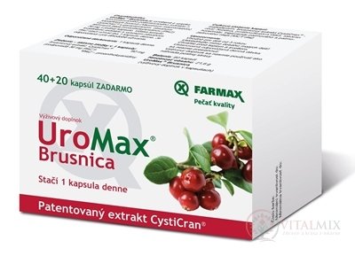 Farmax UroMax Brusinka cps 40 + 20 zdarma (60 ks)