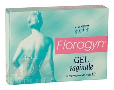 Floragyn zvlhčující vaginální gel 6x9 ml (54 ml)