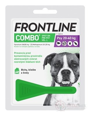 FRONTLINE Combo Spot-On pro psy L sol (na kůži, psy 20-40 kg) 1x2,68 ml