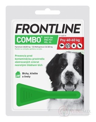 FRONTLINE Combo Spot-On pro psy XL sol (na kůži, psy 40-60 kg) 1x4,02 ml