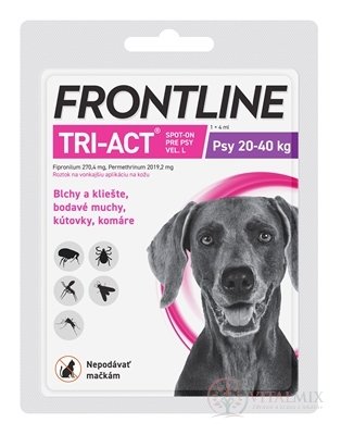FRONTLINE TRI-ACT Spot-On pro psy L sol (na kůži, psy 20-40 kg) 1x4 ml
