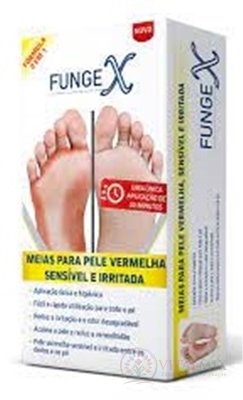 FungeX Ponožky jednorázové na zarudlou, citlivou a podrážděnou pokožku, 1x1 pár