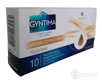 Fytofontana GYNTIMA Hyaluronic Vaginální čípky (inov.2020) 1x10 ks