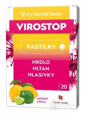 fytofontana VIROSTOP pastilky na cucání, příchuť citrusová 1x20 ks