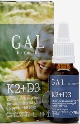 GAL Vitamin K2 + D3 kapky 1x20 ml