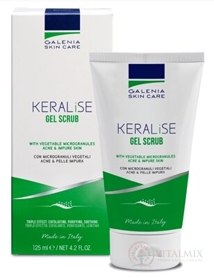 GALENÍ KERALISE GEL SCRUB gelový peeling na obličej a tělo 1x125 ml