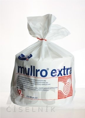 GÁZA Mullro EXTRA obvazová gázové role, vyšší nasákavost (7cm x 20m) 1x2 ks