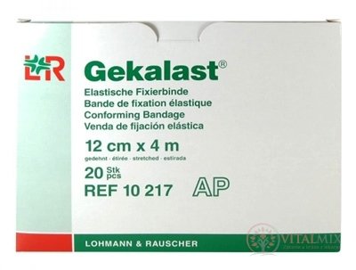 GEKALAST HYDROF. ELAST. FIXAČNÍ OBVAZ 12cmx4m 1x20 ks