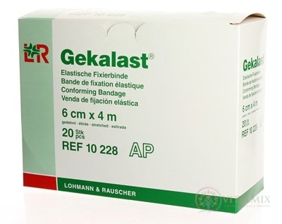 GEKALAST HYDROF. ELAST. FIXAČNÍ OBVAZ 6cmx4m 1x20 ks